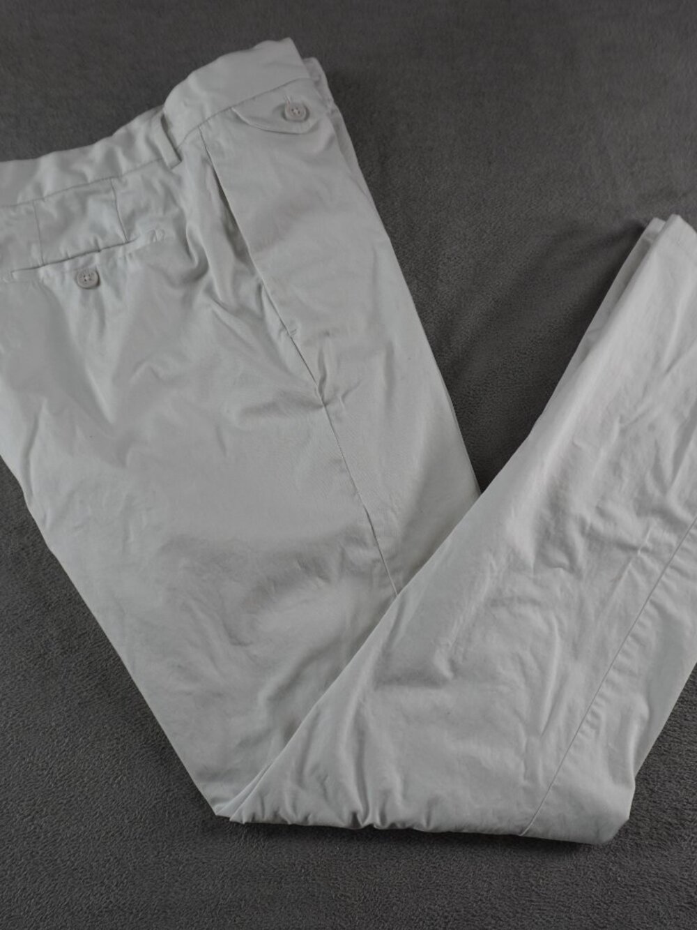 ORLEBAR BROWN Pants Mens White 34x31 Bedlington Linen Blend Trousers James Bond